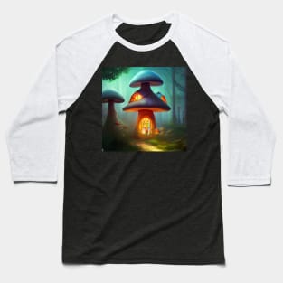 Enchanting Home for Sale (5) - Magic Mushroom House Baseball T-Shirt